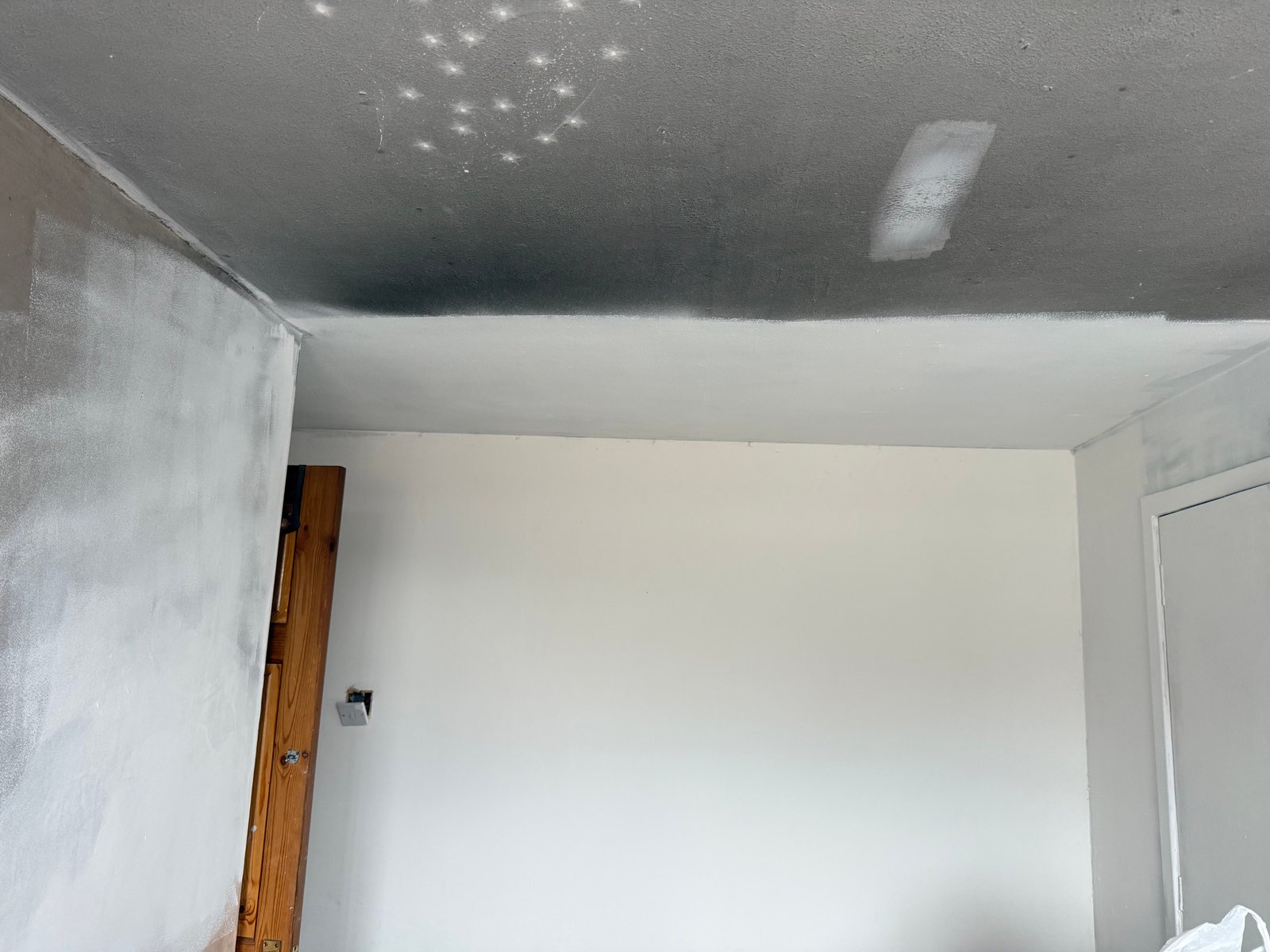 Crisp clean finish lines along the fresh coving and painted trim