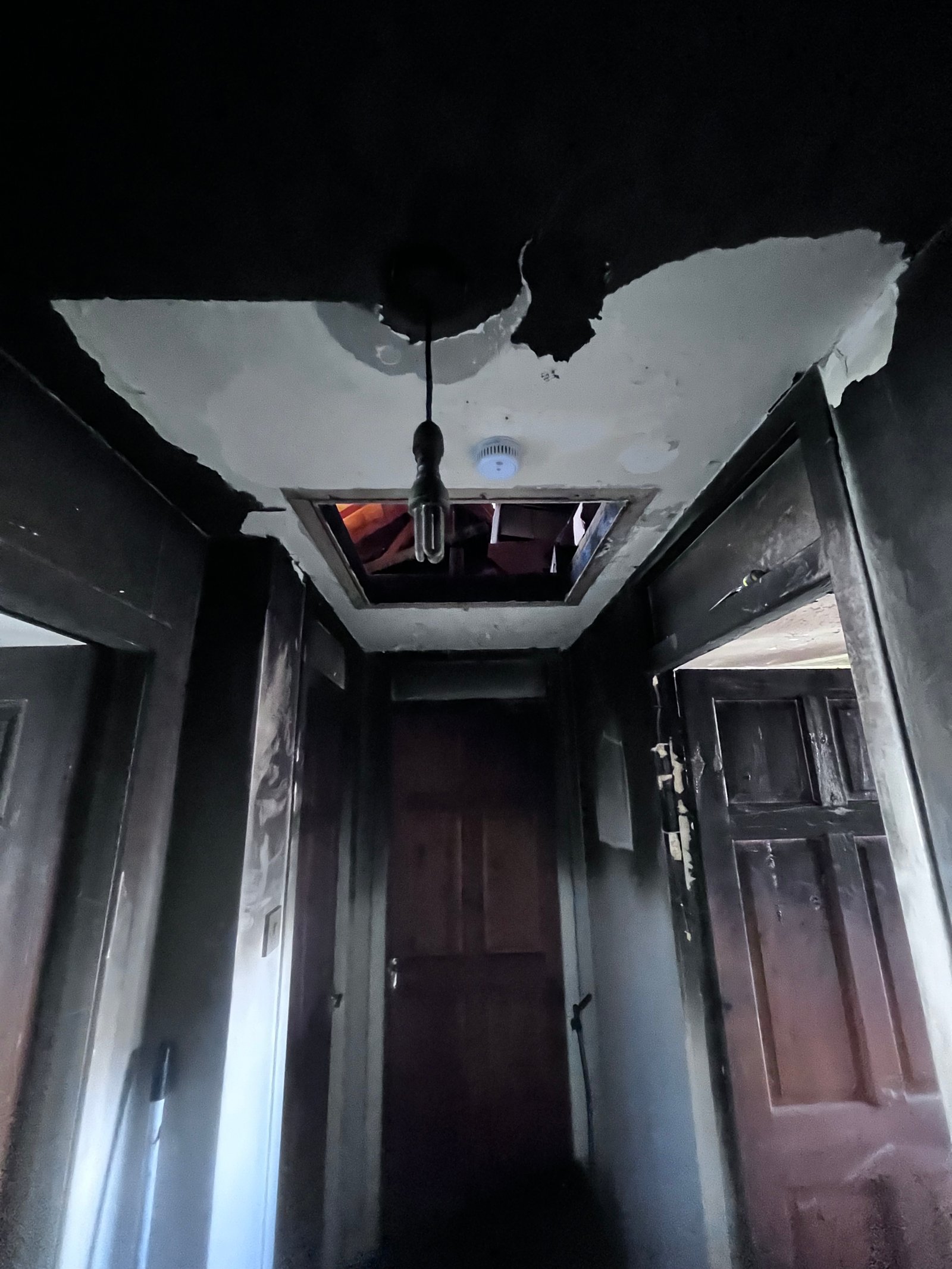 Fire damage day 0 view 2