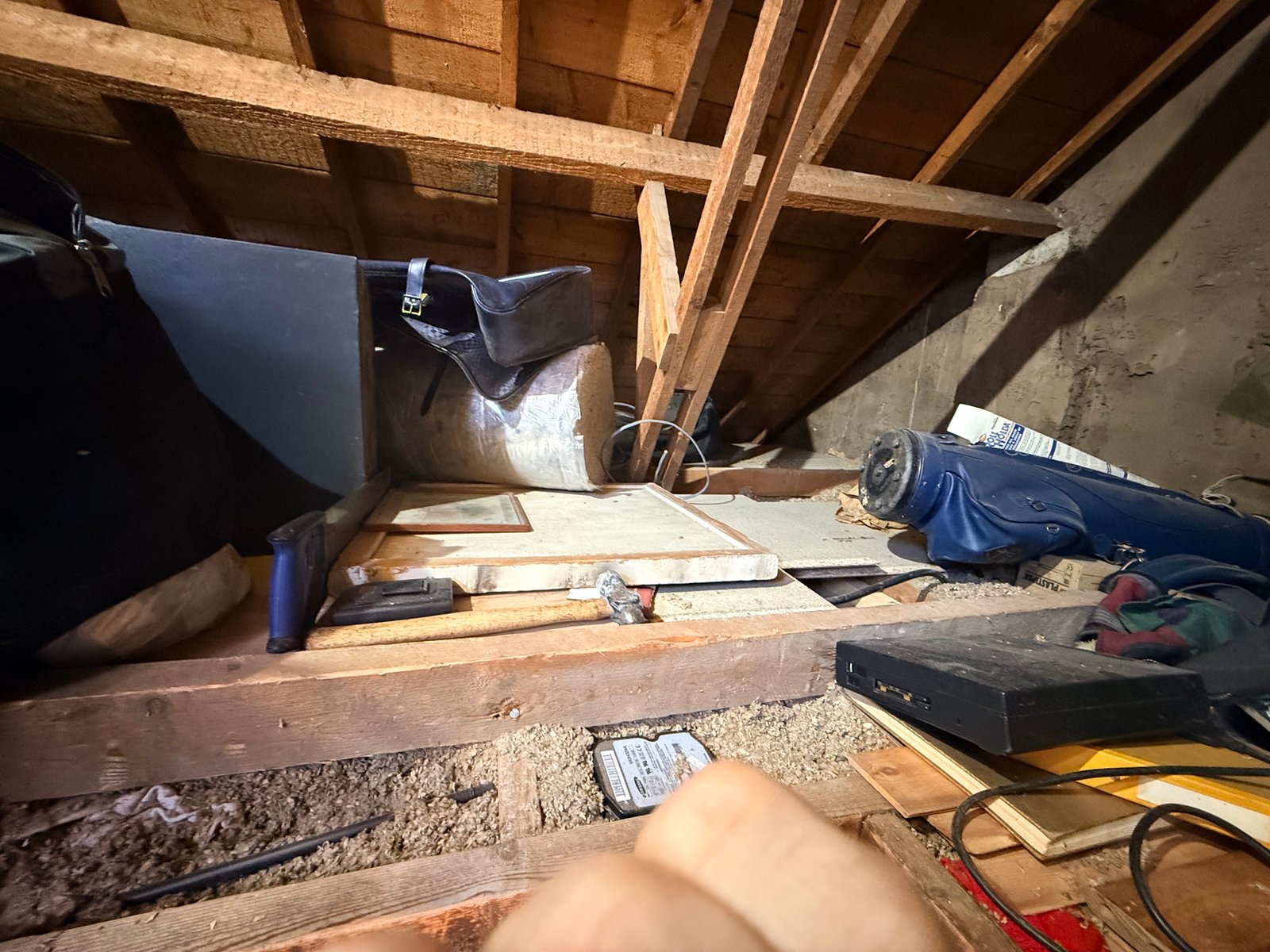 Attic structural timber clearance overview