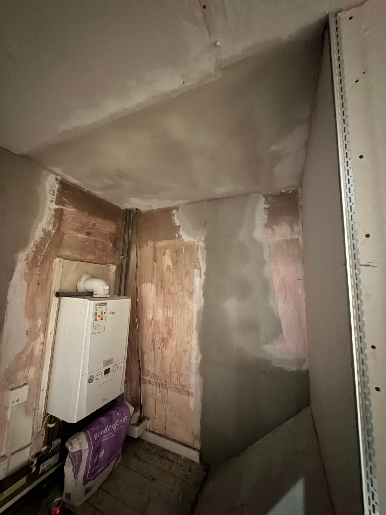 Plastering transformation progress 1
