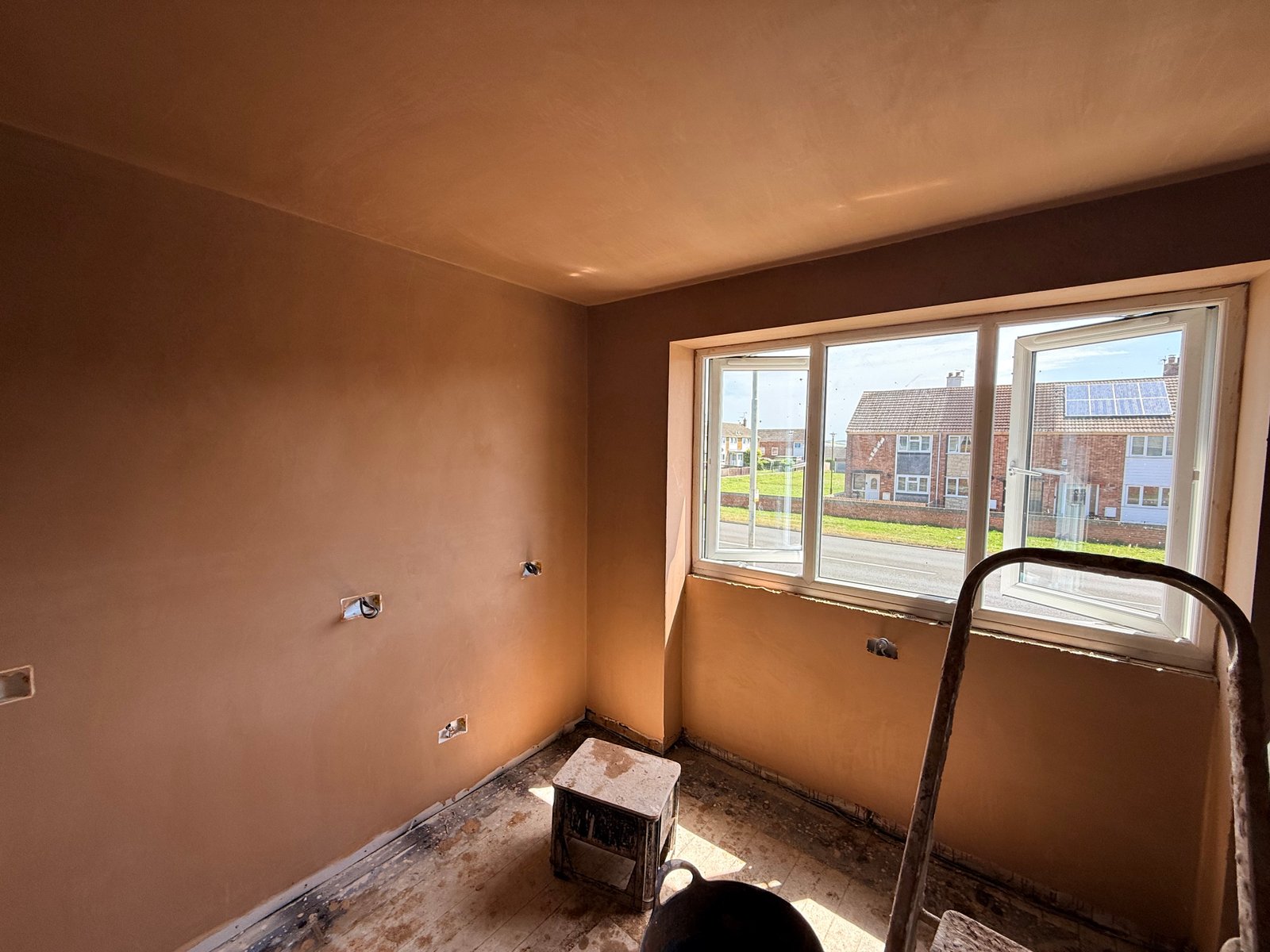 Plastering transformation progress 10