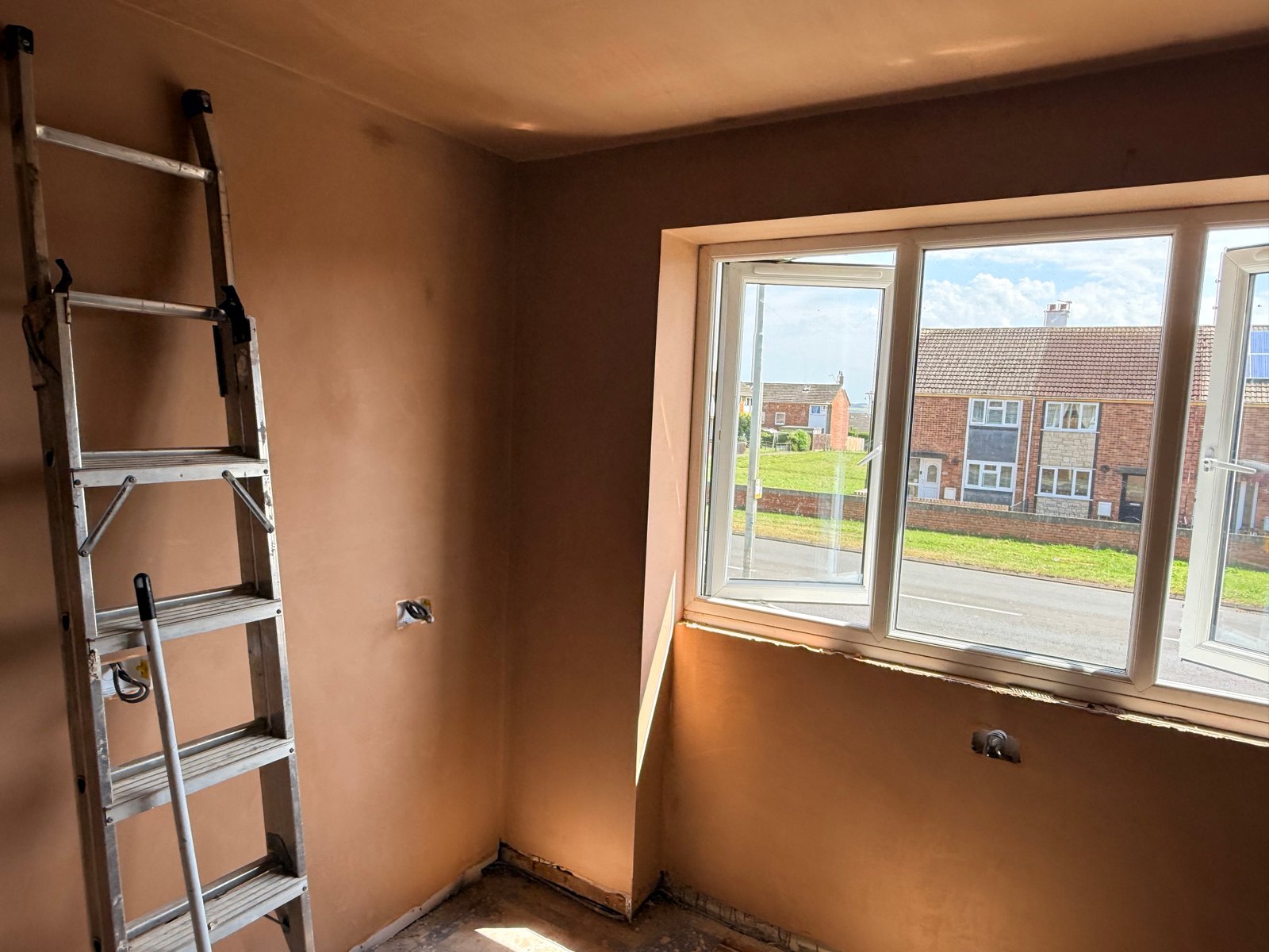 Plastering transformation progress 12