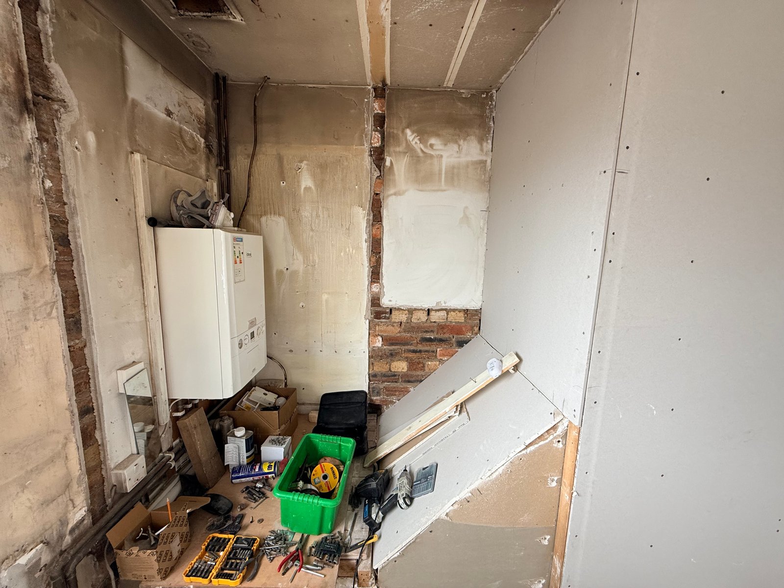 Plastering transformation progress 3