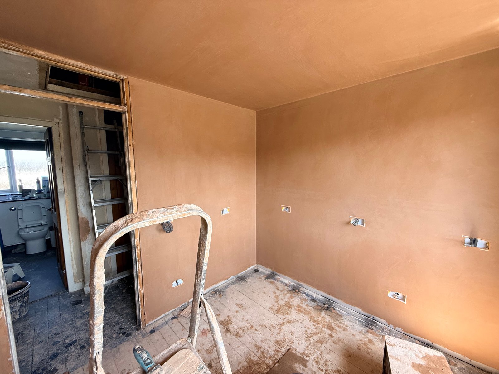 Plastering transformation progress 6