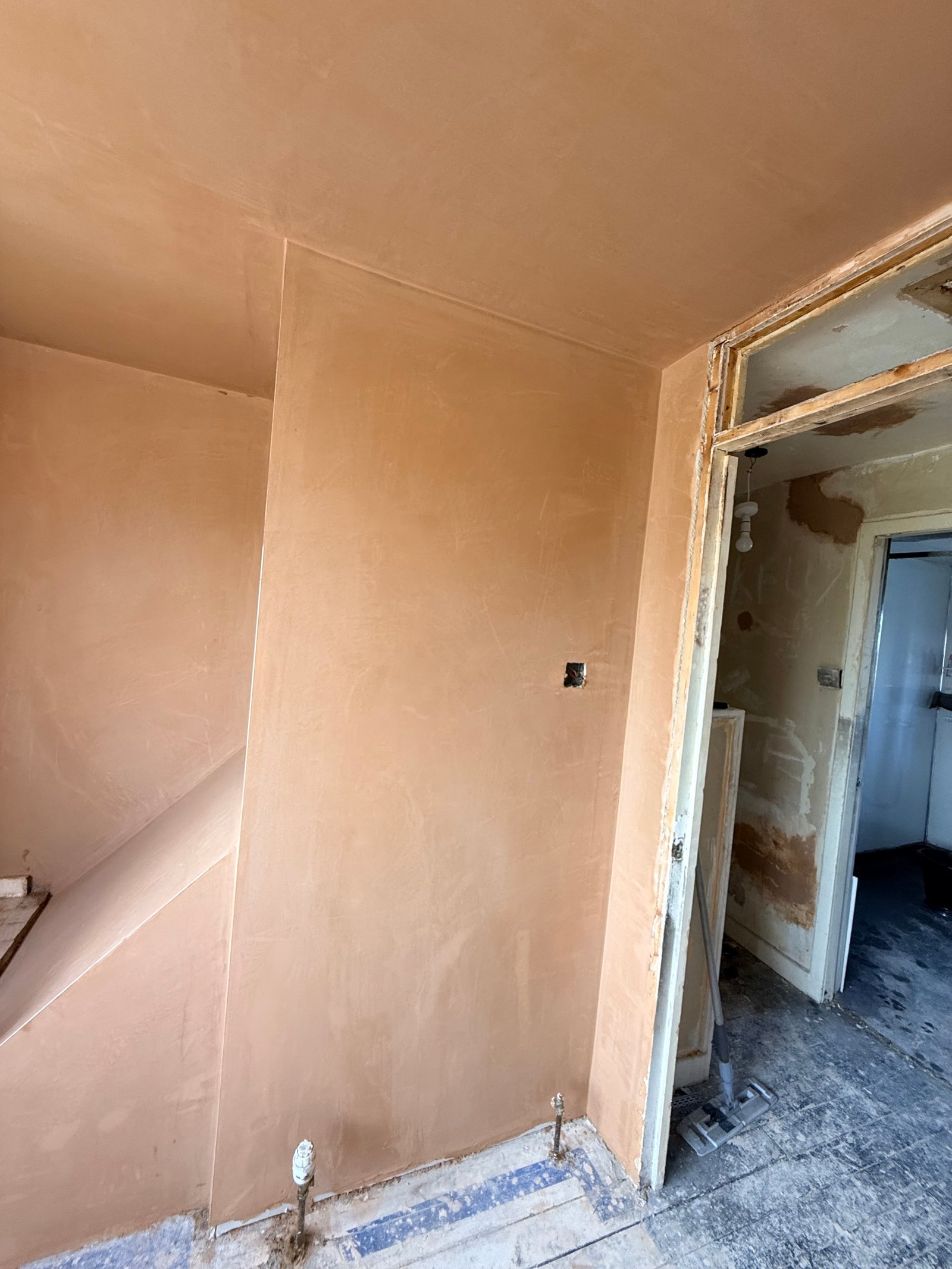 Plastering transformation progress 8