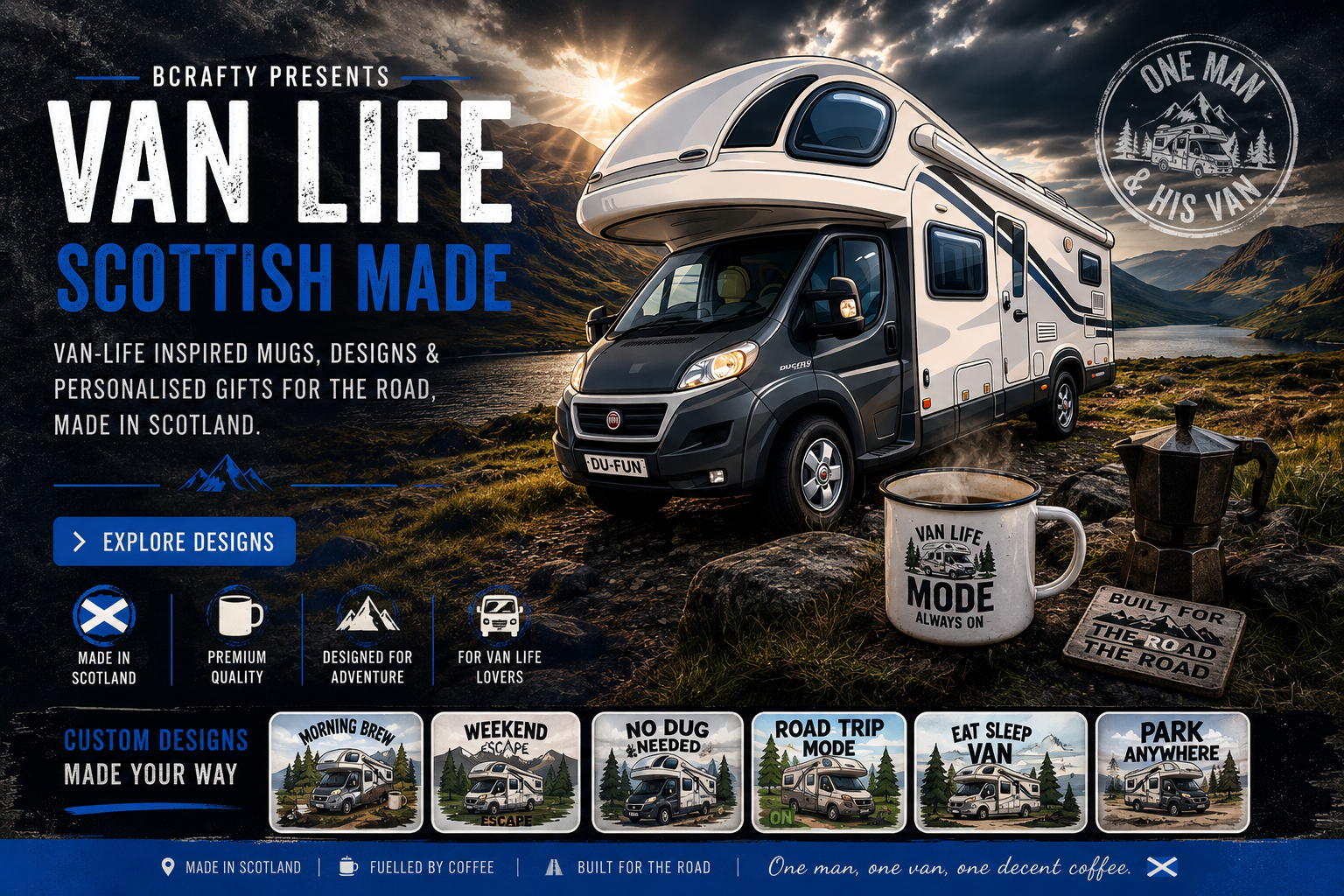 Bcrafty van life banner